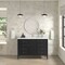 James Martin Vanities 48'' Vanity, Carbon Oak w/ Single Hole 3 CM White Zeus Quartz Top & Backsplash 485-V48-CBO-1WZ - alternate 4